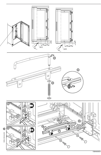 schneider施耐德PanelSeT PLA - door retainer all versions - Instruction sheet